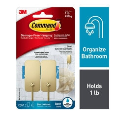 Command Corner Caddy with Water-Resistant Strips BATH12-ESF