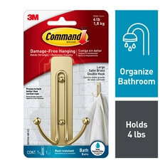 Command BATH19-ES Bath Caddy Hanger, 7.5 lb, Plastic