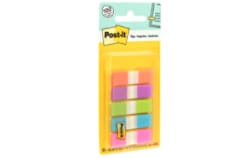 Post-it® Flags, Assorted Bright Colors, .5 in. Wide, 100 Flags/On
