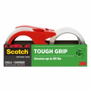 Scotch Tough Grip Moving Packaging Tape 3500S-21RD-3GC, 1.88 in x 38.2 yd (48 mm x 35 m) 2 pack image Scotch Tough Grip Moving Packaging Tape 3500S-21RD-3GC, 1.88 in x 38.2 yd (48 mm x 35 m) 2 packimage