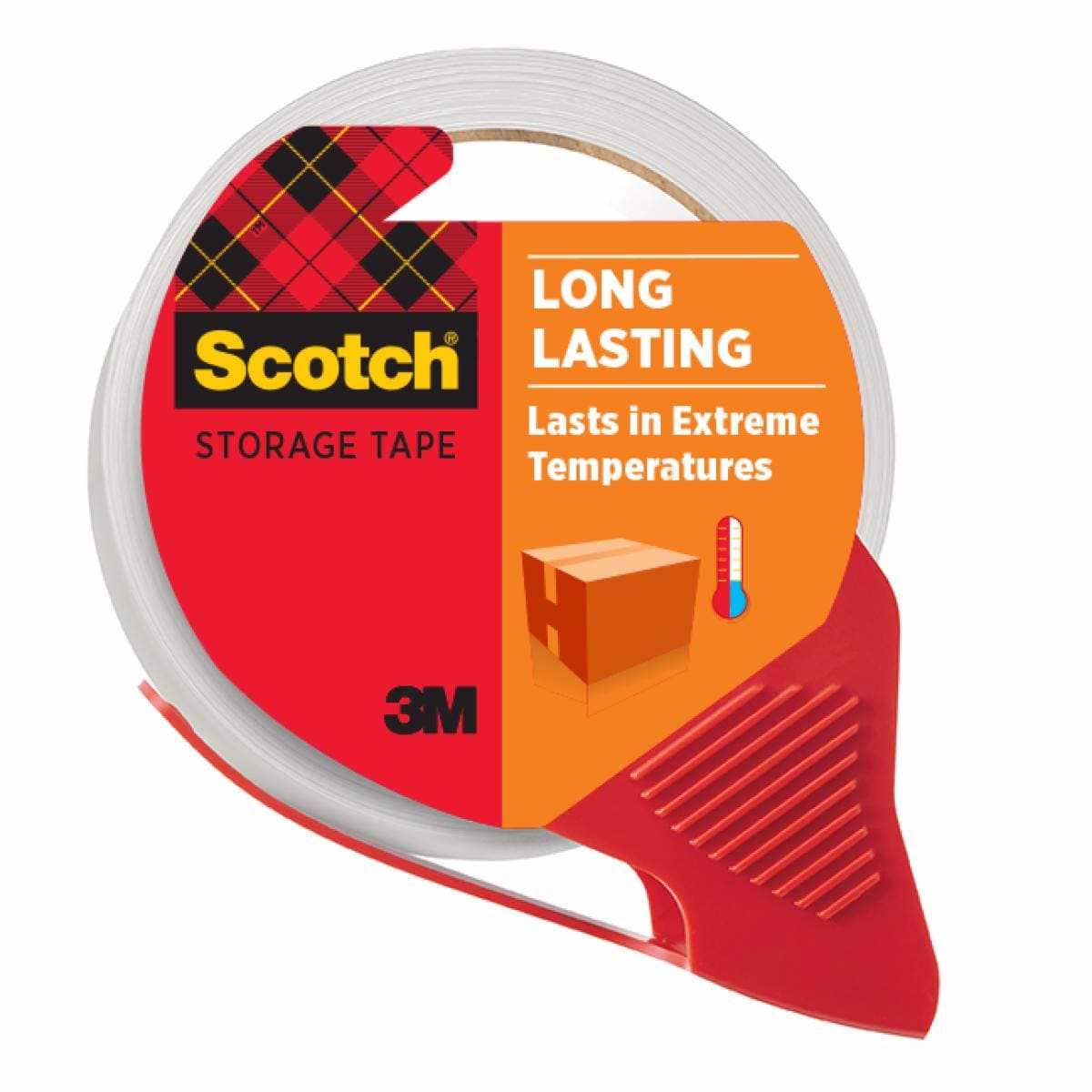 Scotch Long Lasting Storage Pkg Tape 3650-RD-12GC
