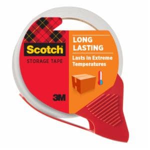 Scotch Long Lasting Storage Pkg Tape with dispenser 3650-RD-12GC, 1.88 in x 54.6 yd (48 mm x 50 m), Refillable Dispenser image Scotch Long Lasting Storage Pkg Tape with dispenser 3650-RD-12GC, 1.88 in x 54.6 yd (48 mm x 50 m), Refillable Dispenserimage