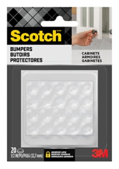 Scotch™ Bumpers, Clear, 1/2 in., 20/Pack
