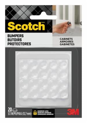 Scotch Self-Stick Rubber Pads SP950-NA, Clear, 1/2 in, 20/pk image Scotch Self-Stick Rubber Pads SP950-NA, Clear, 1/2 in, 20/pkimage