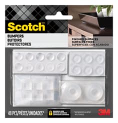 Scotch Bumpers Multi-Shape pack in packaging. 48 pieces.