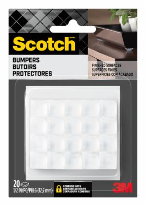 Scotch Square Bumpers, SP954-NA, 1/2 in, Clear, 20/pk image Scotch Square Bumpers, SP954-NA, 1/2 in, Clear, 20/pkimage
