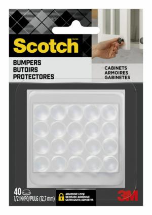 Scotch Self-Stick Rubber Pad Bumpers SP951-NA, Clear, 1/2 in, 40/Pack image Scotch Self-Stick Rubber Pad Bumpers SP951-NA, Clear, 1/2 in, 40/Packimage