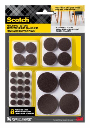 Scotch Self-Stick Felt Pads, SP847-NA, Brown, 162/ pack image Scotch Self-Stick Felt Pads, SP847-NA, Brown, 162/ packimage