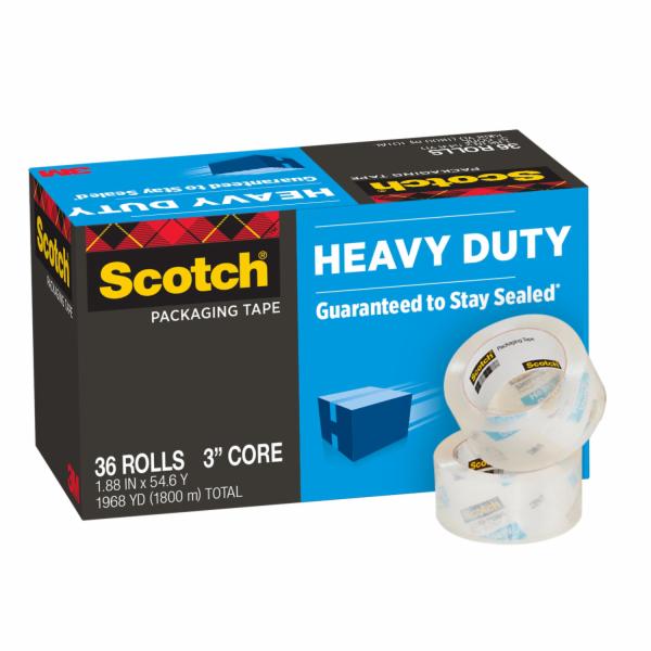 Scotch Heavy Duty Shipping Packaging Tape 3850-CS36