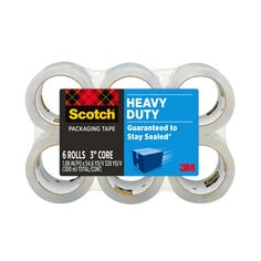 Scotch® Packaging Tape Heavy Duty Shipping, 1.88 in x 54.6 yd, 6/Pack