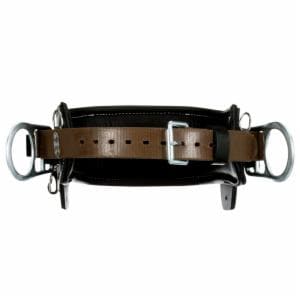 3M™ DBI-SALA 2D Lineman Tongue Buckle Positioning Belt 1003241, Leather, Black, D19image