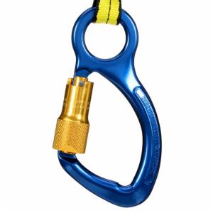3M™ DBI-SALA Self-Closing/Locking Carabiner with Captive Eye Pin 2000023, Aluminum, Blue, 3/4 in Gateimage
