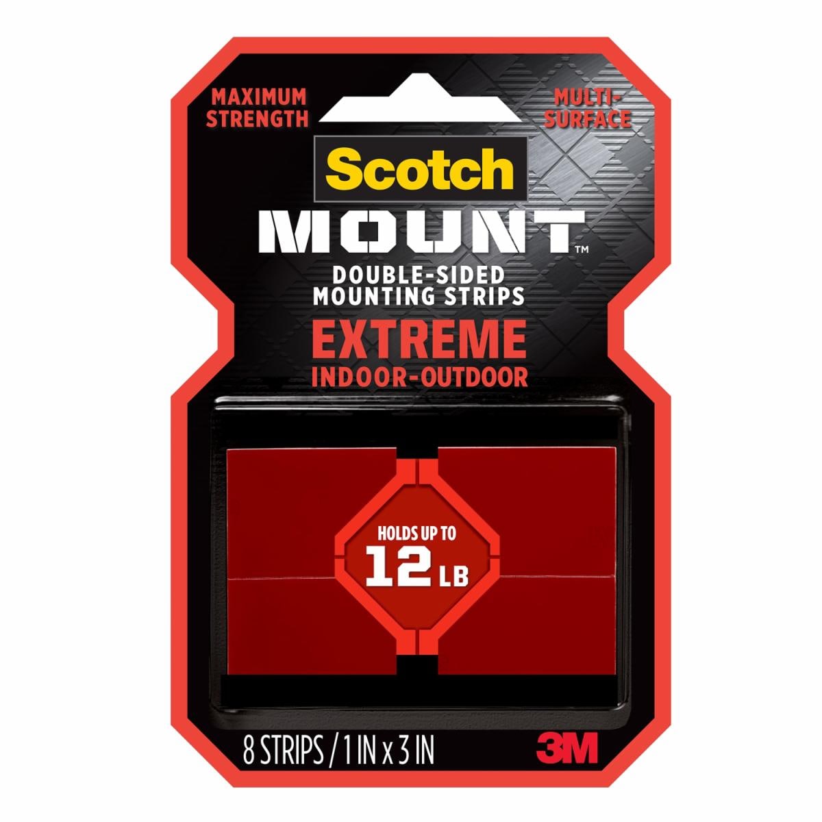 Scotch-Mount Extreme Double-Sided Mounting Strips 414H-ST