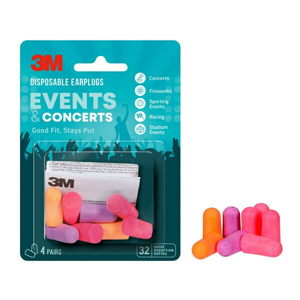 ™ Disposable Earplugs Events & Concerts EPEC-4BC-SIOC