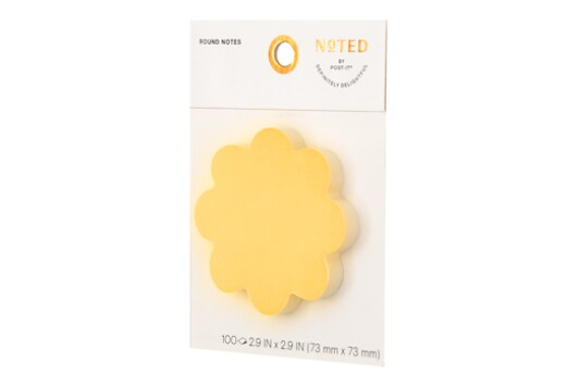 Post-it® Shaped Notes NTDW-DSY-2, 2.9 in x 2.9 in (73 mm x 73 mm)