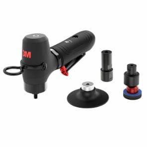 3M™ Finesse-it Pneumatic Buffer Tool Kit, plus 1-1/4 in (32mm) Random Orbital sander attachment, 65995, 3 in (76 mm), 1 ea/Caseimage