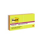 Post-it® Super Sticky Full Stick Notes, 3 in. x 3 in., Energy Boost Collection, 12 Pads/Pack