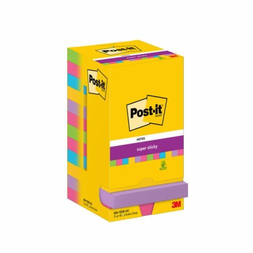 Post-it 3M Notes Adhésives – 76 X 76 Mm, 5+1 Gratuit – Couleurs Fluo Et Ultra (rose, Jaune)