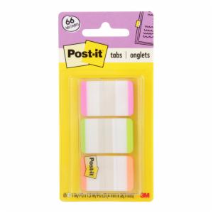 Post-it Durable Tabs 686L-PGO, 1 in. x 1.5 in, 24 Each/Caseimage