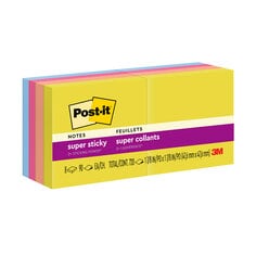 Post-it® Super Sticky Notes, 1 7/8 in x 1 7/8 in, Summer Joy Collection