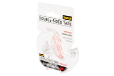 Scotch® Tape Double Sided Removable, 1/2 in x 300 in, 1/Pack