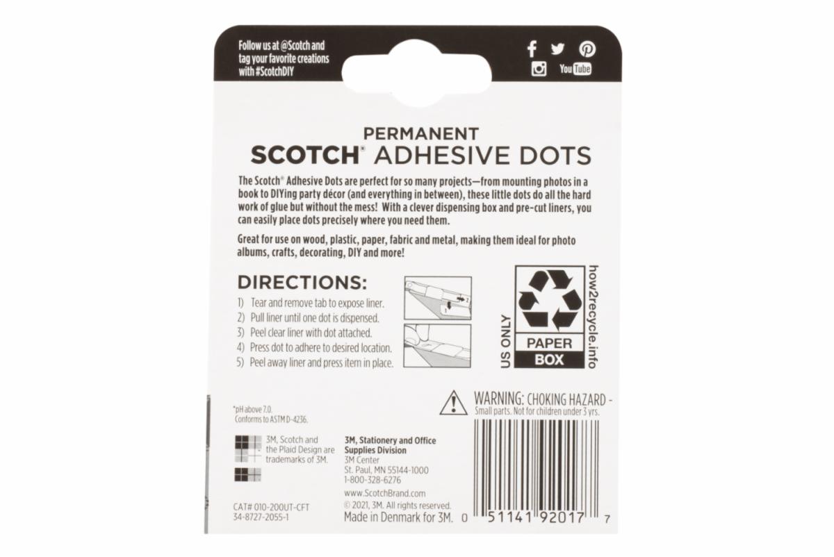 Scotch Adhesive Dots 010-300S-CFT