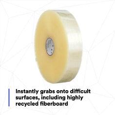 Instanly grabs onto difficult surfaces, including highly recycled fiberboard