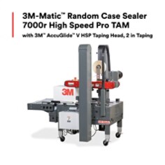 3M-Matic Random Case Sealer 7000r High Speed Pro TAM with 3M AccuGlide V HSP Taping Head, 2 inch, 1 Each/Case
