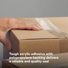 Tough acrylic adhesive with polypropylene backing delivers a reliable and quality seal