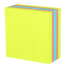❤️❤️❤️❤️year note2018❤️❤️❤️❤️ 27th edition Post-it® Super Sticky Notes Cube 2027-SSGFA, Bright Colours, 3 in