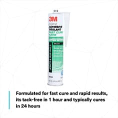Formulated for fast cure and rapid results, its tack-free in 1 hour and typically cures in 24 hours