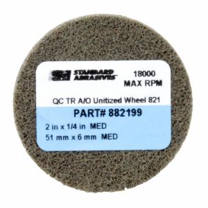 Standard Abrasives Quick Change TR A/O Unitized Wheel 882199, 821 2 in x 1/4 in, 10 ea/Caseimage