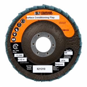 Standard Abrasives Surface Conditioning Flap Disc, 821310, 4-1/2 in x 7/8 in VFN, 5/Carton, 50 ea/Caseimage