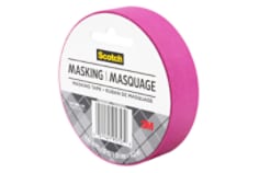 Scotch® Masking Tape, Fuchsia, 3437-pnk-esf