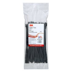 3M Cable Tie, CT8BK50-C, black, 8 in (19.3 cm)