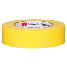 A roll of 36 milimeter wide, yellow 3M Automotive Refinish Masking Tape