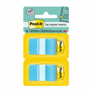 Post-it Flags 680-BB2, 1 in. x 1.7 in. (2.54 cm x 4.31 cm) Bright Blue, 2-pkimage