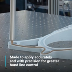 Made to apply accurately and with precision for greater bond line control