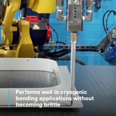 Performs well in cryogenic bonding applications without becoming brittle