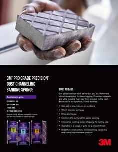 3M™ Pro Grade Precision™ Dust Channeling Sanding Sponge
