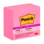 Post-it Super Sticky Notes 654-5SSNP, 3 in x 3 in (76 mm x 76 mm), Neon Pink