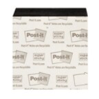 Post-it Super Sticky Notes 654-5SSSC, 3 in x 3 in (76 mm x 76 mm), Black
