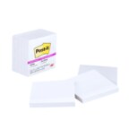 Post-it Super Sticky Notes 654-5SSW, 3 in x 3 in (76 mm x 76 mm), White
