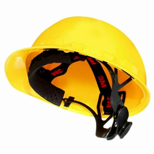 3M SecureFit H-709SFR-UV Hard Hat – Hi-Vis Yellow, Non-Vented Cap Style, Uvicator Sensor, 4-Point Ratchet Suspension, ANSI Z87.1