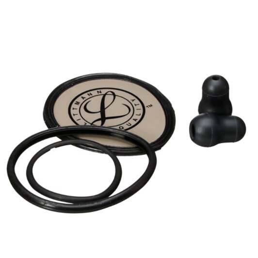 3M Littmann Stethoscope Spare Parts Kit, Lightweight II S.E., Black, 40020