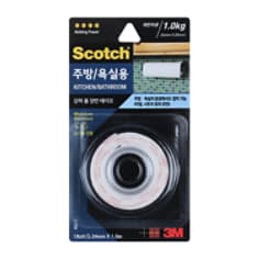 스카치™ 강력 주방 욕실용 폼 양면테이프 KB210