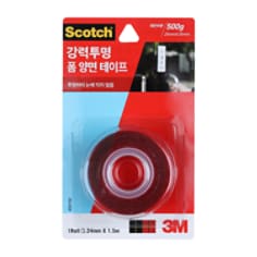 스카치™ 강력 투명 폼 양면테이프 3215C
