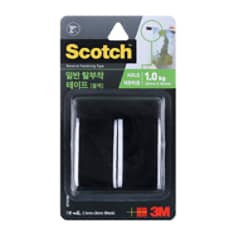 스카치™ 일반 탈부착테이프 블랙 30 cm