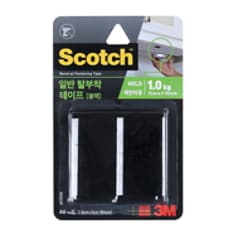 스카치™ 일반 탈부착테이프 블랙 5 cm