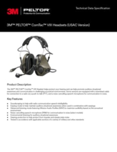 3M™ PELTOR™ ComTac™ VIII Headsets | 3M Canada